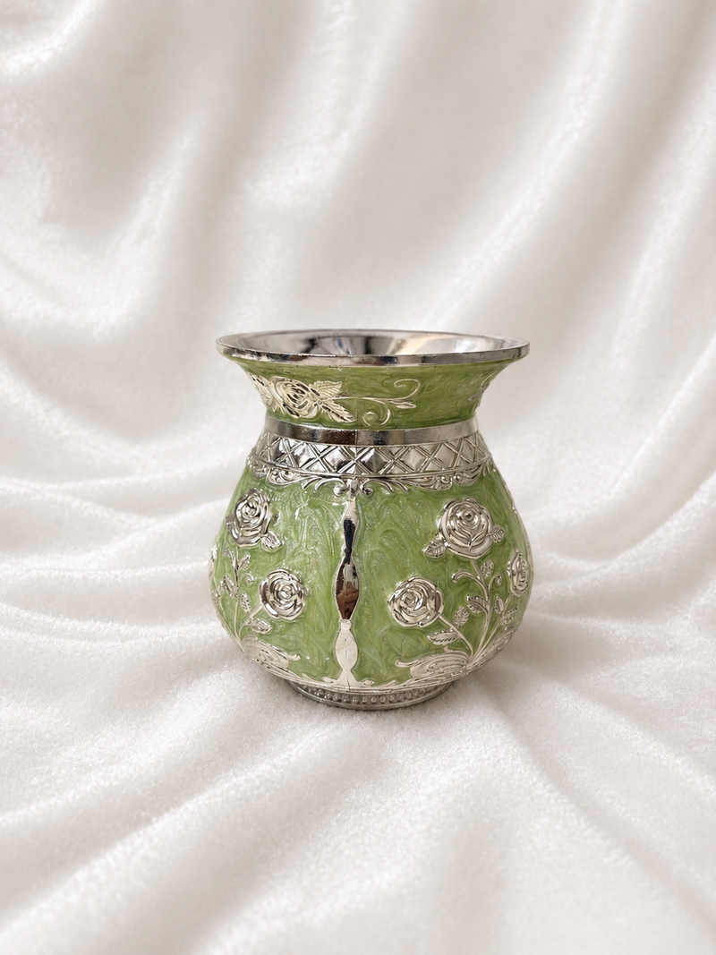 Green Enamel Vessel (Lota)