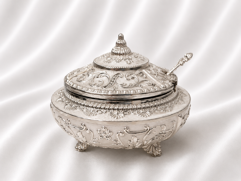 Silver Sugar Pot