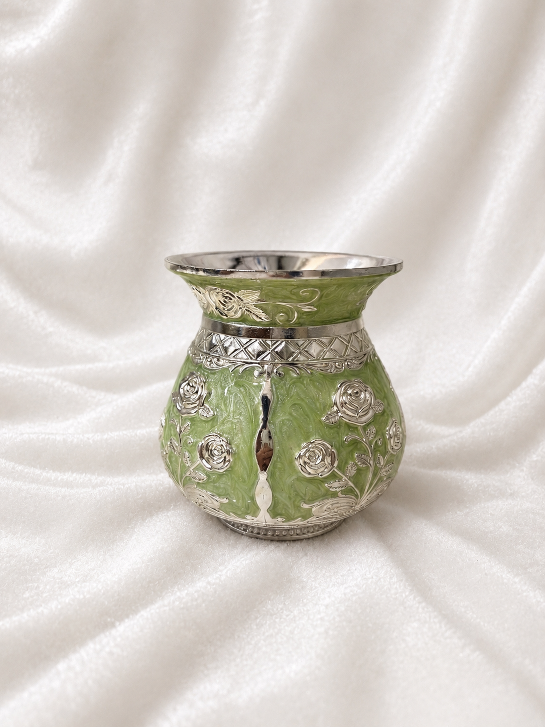 Green Enamel Vessel (Lota)