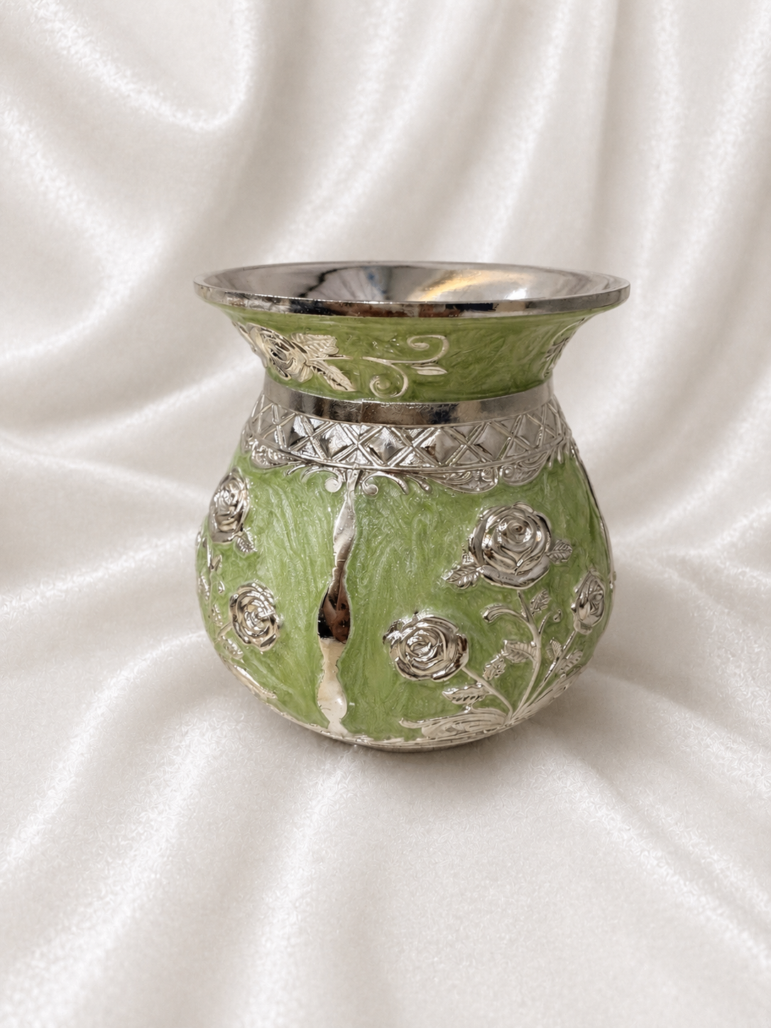 Green Enamel Vessel (Lota)